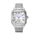 Cartier Santos 40mm– Cadran Blanc & Bracelet Acier