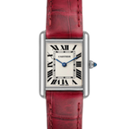 Cartier Tank Louis – Silver-Bordeaux