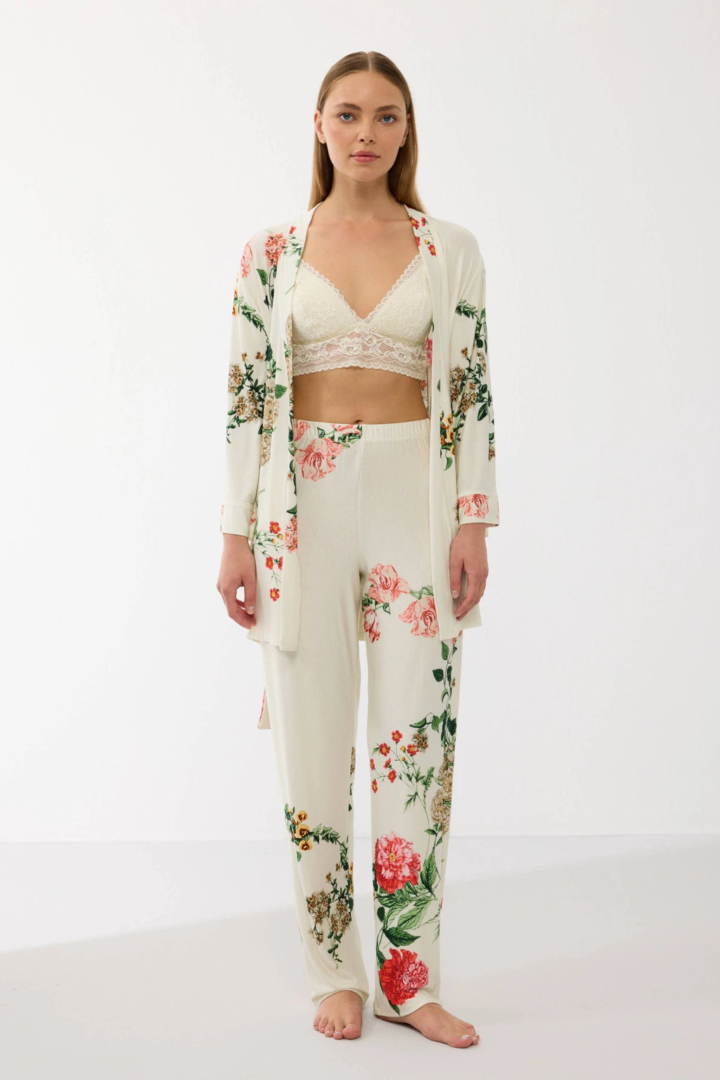 Ensemble de pyjama 3 Pièces Robe ; Bralette