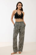 Ensemble Crop Top Crochet ; Pantalon Fluide
