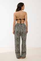 Ensemble Crop Top Crochet ; Pantalon Fluide