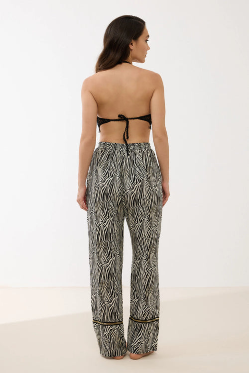 Ensemble Crop Top Crochet ; Pantalon Fluide